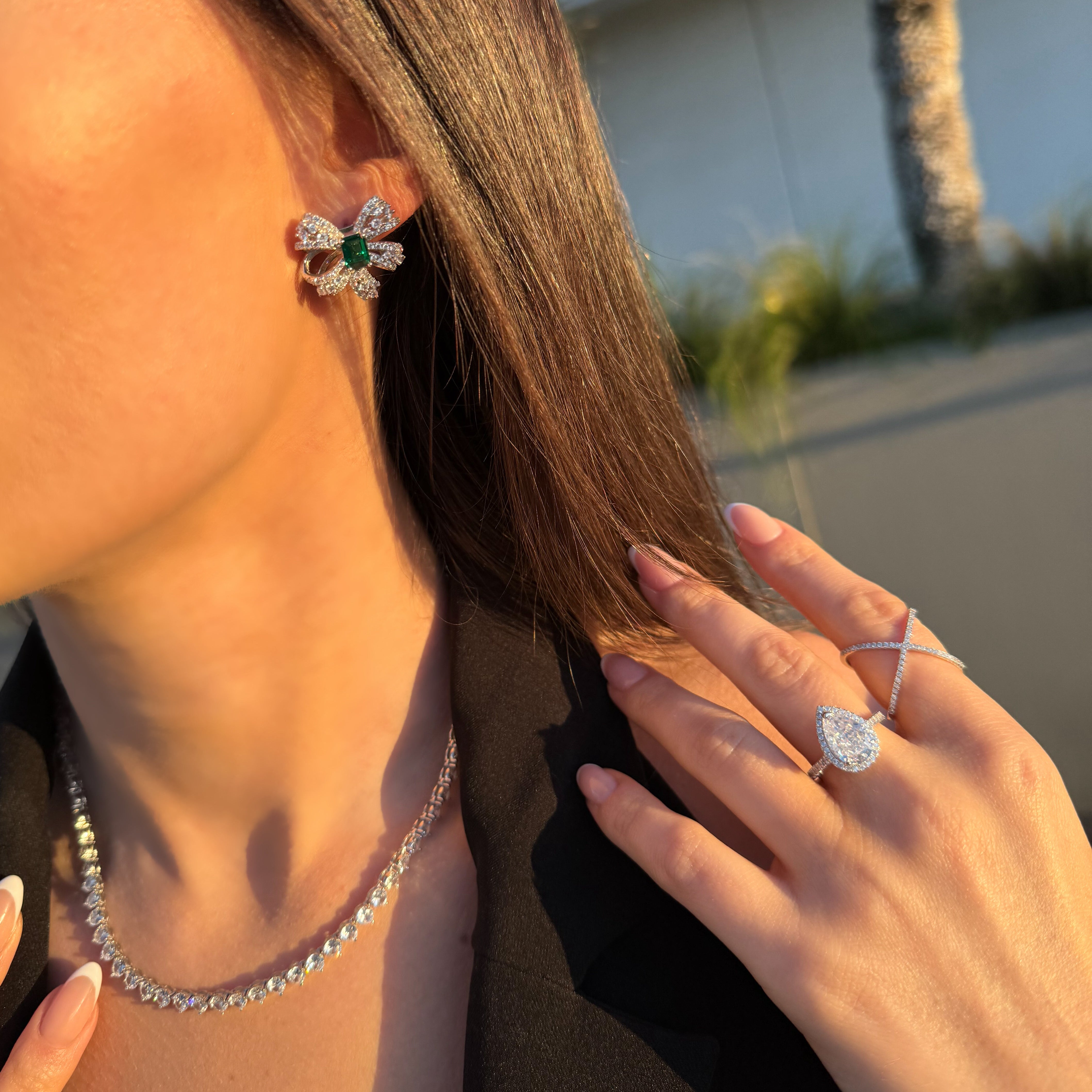 Seraphina Bow Earrings