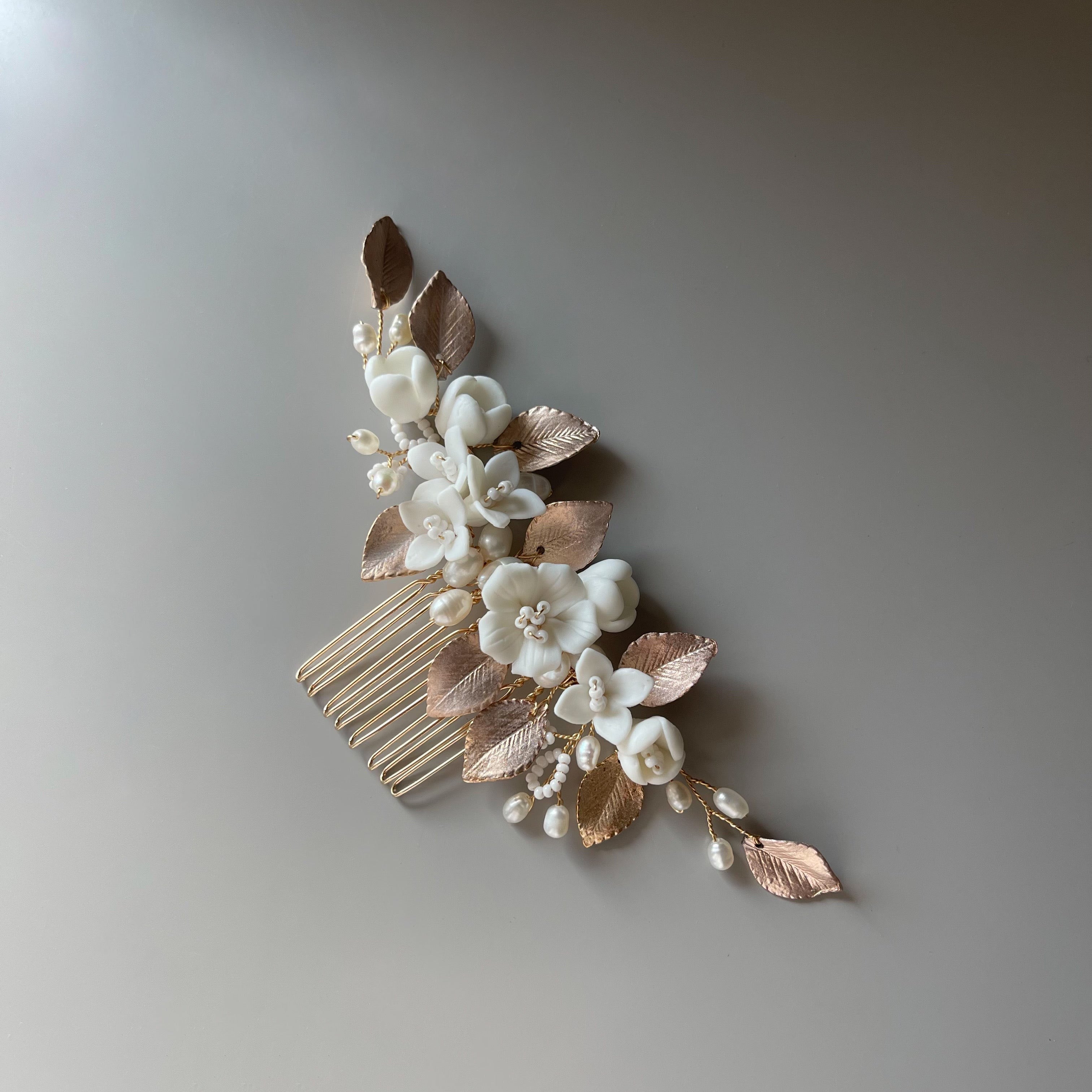 Rose Champagne Hair Comb