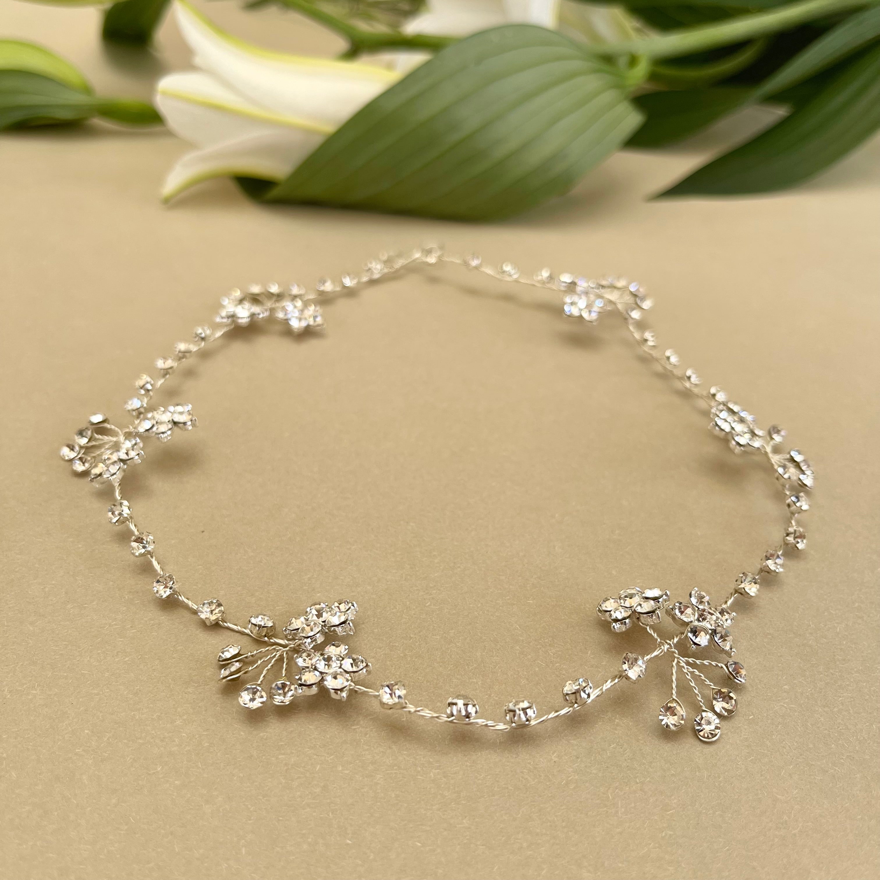 Crystal Fleur Hair Vine & Pins