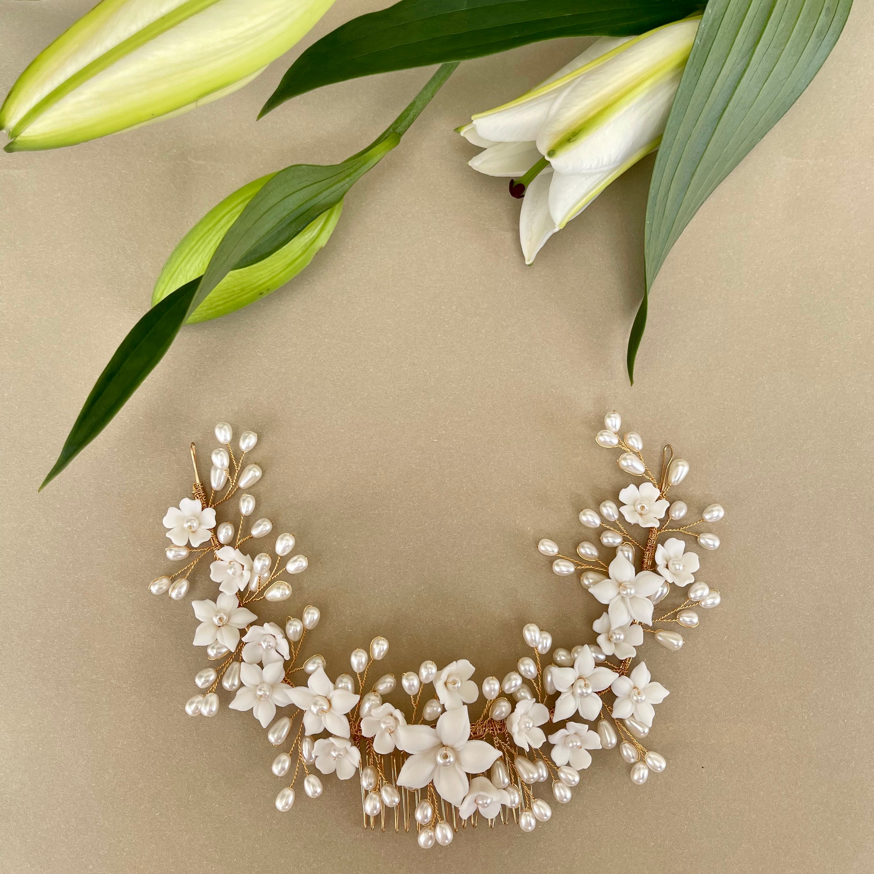 Blossom Pearl Hair Comb