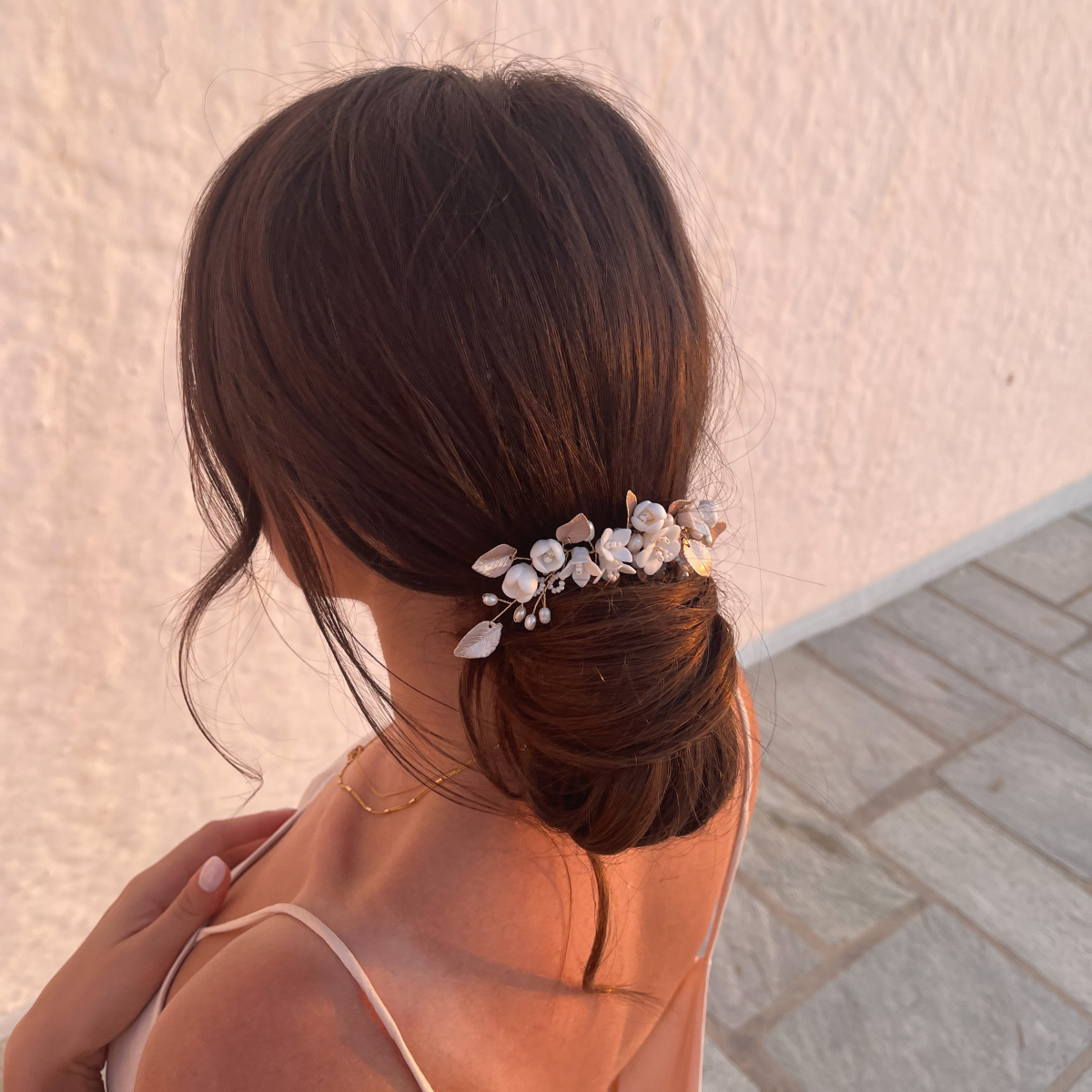 Rose Champagne Hair Comb